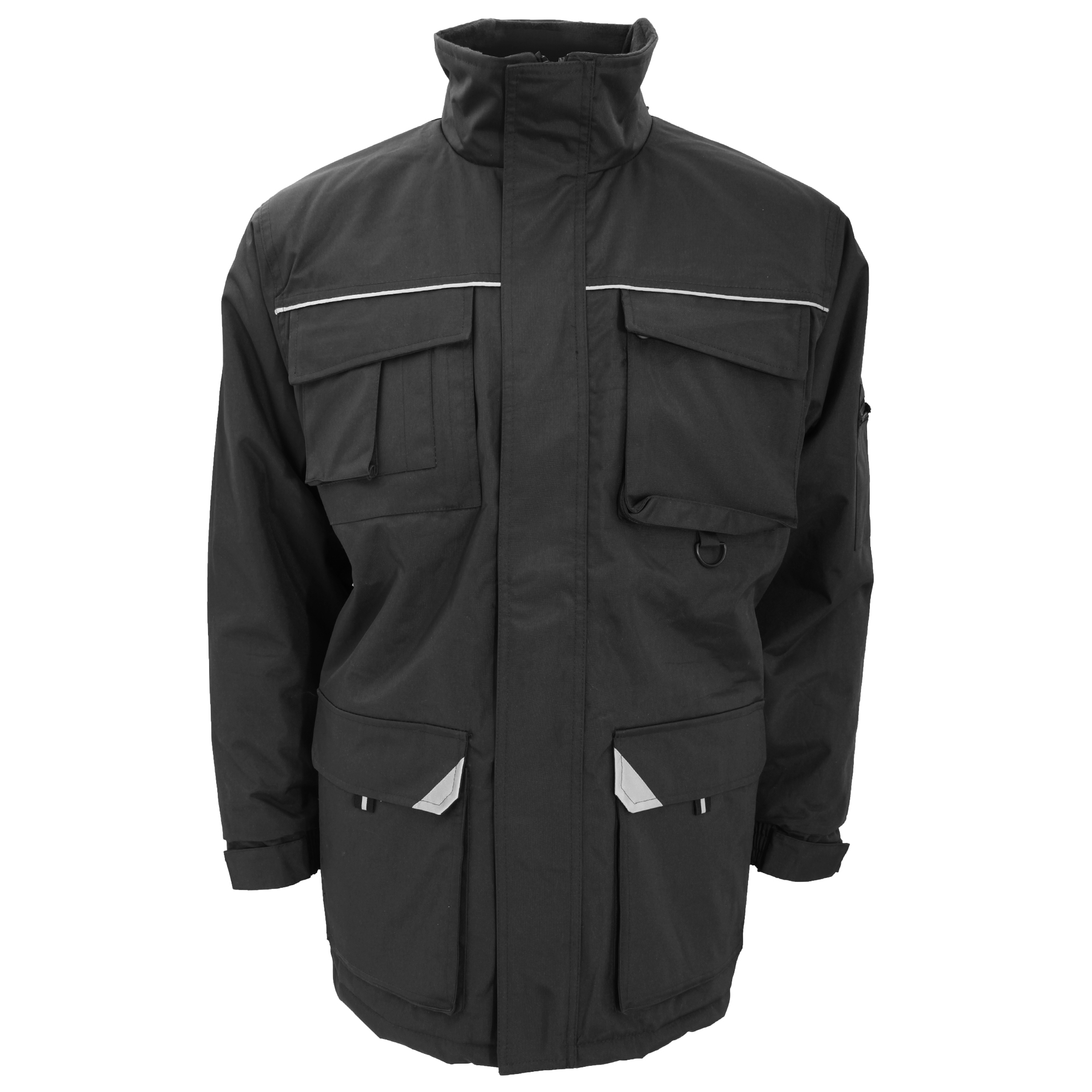 Result Mens Full Zip Winter Waterproof/Windproof Sabre Long Work Coat