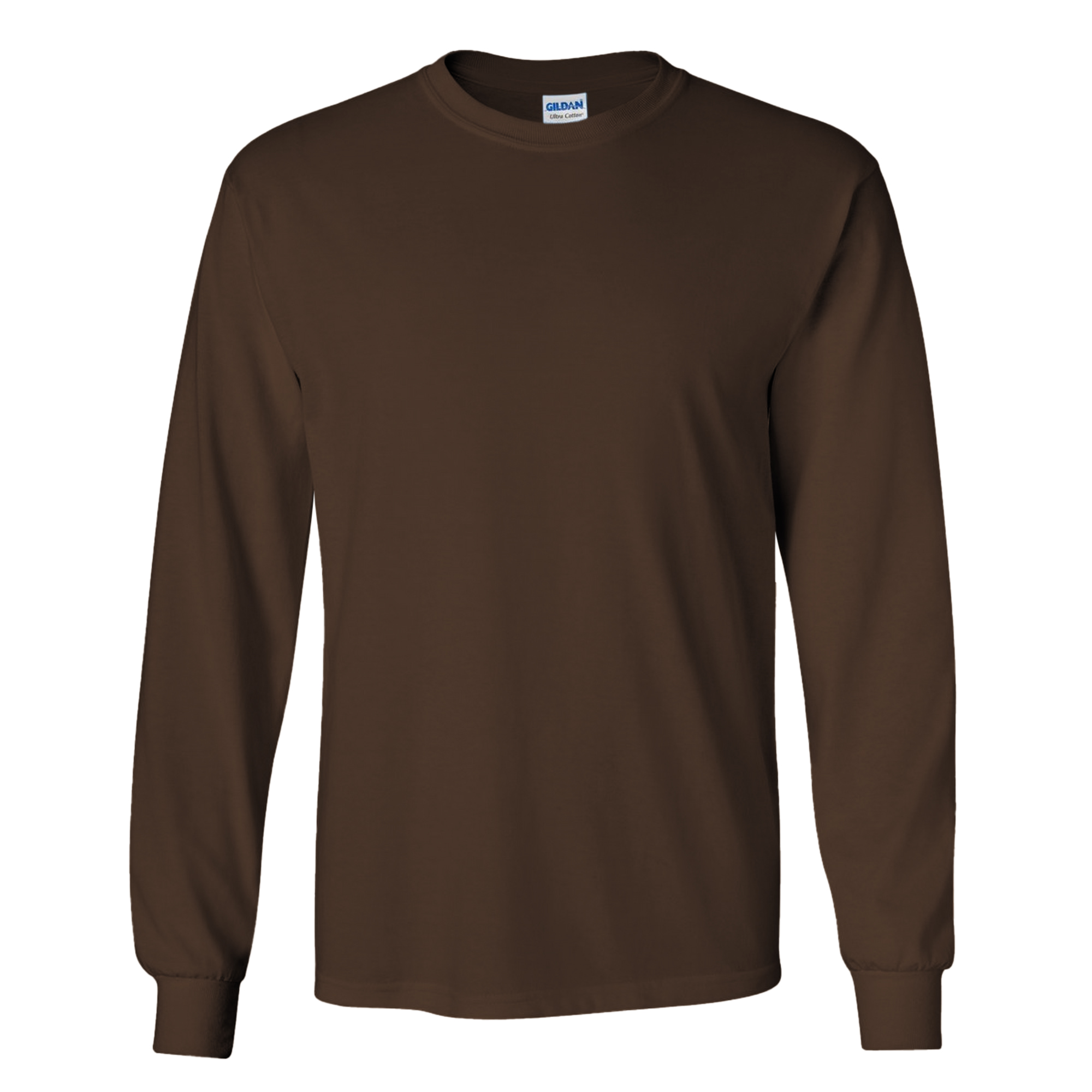 Gildan Mens Plain Crew Neck Ultra Cotton Long Sleeve T-Shirt | eBay