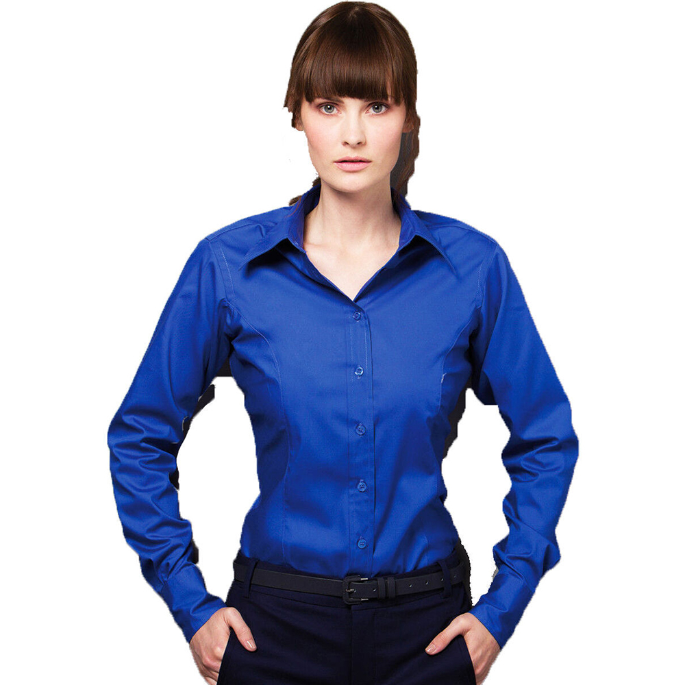 Kustom Kit Womens/Ladies Corporate/Office/Formal Long Sleeve Oxford