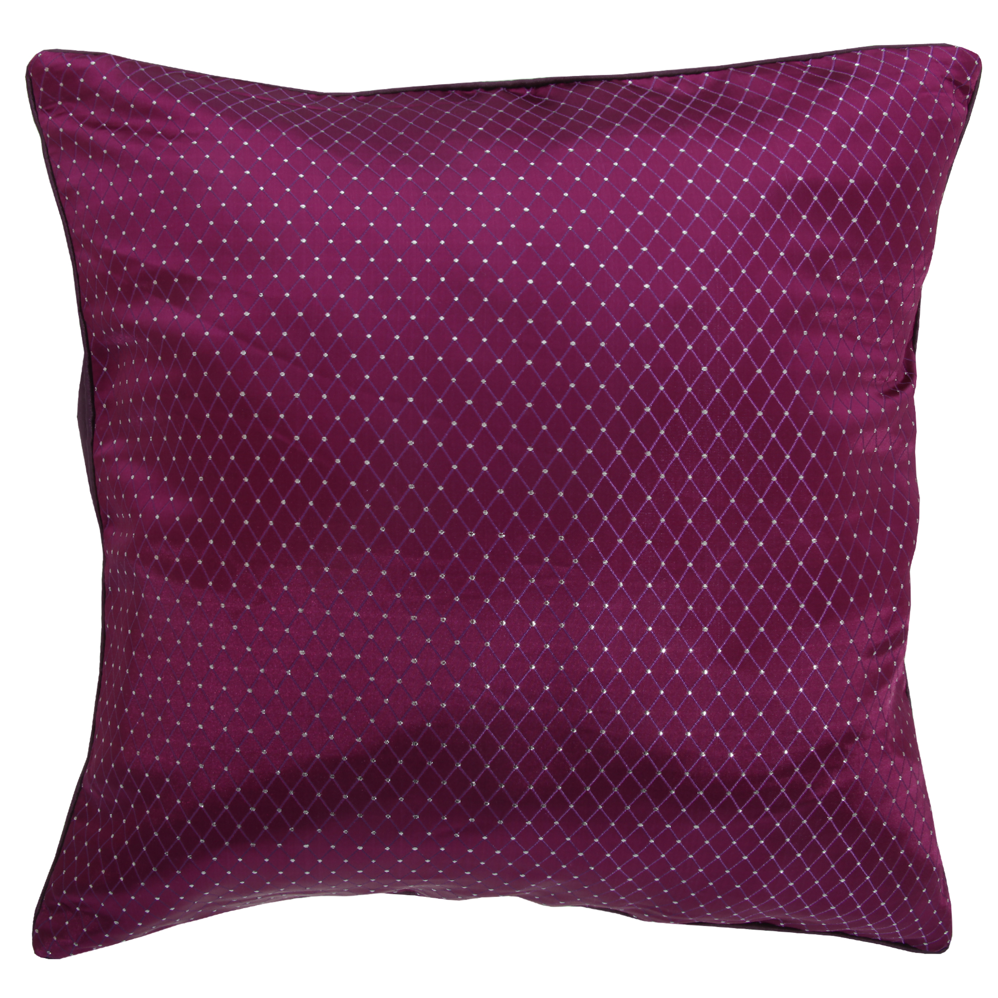 Sparkle Diamond Pattern Cushion Cover With Metallic Detail