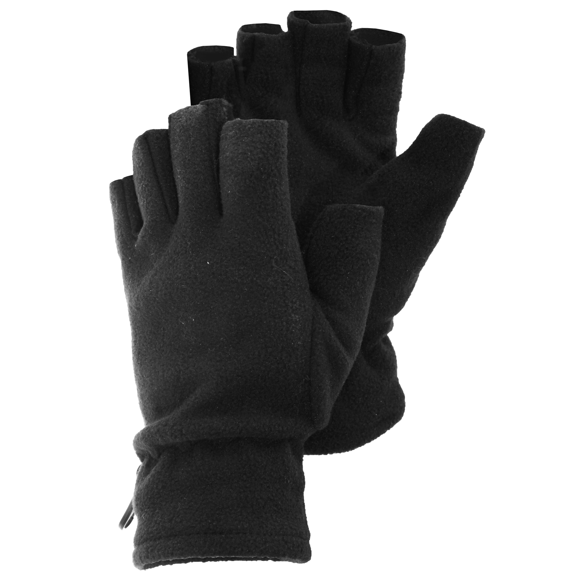 Womens/Ladies Fingerless Winter Fleece Gloves