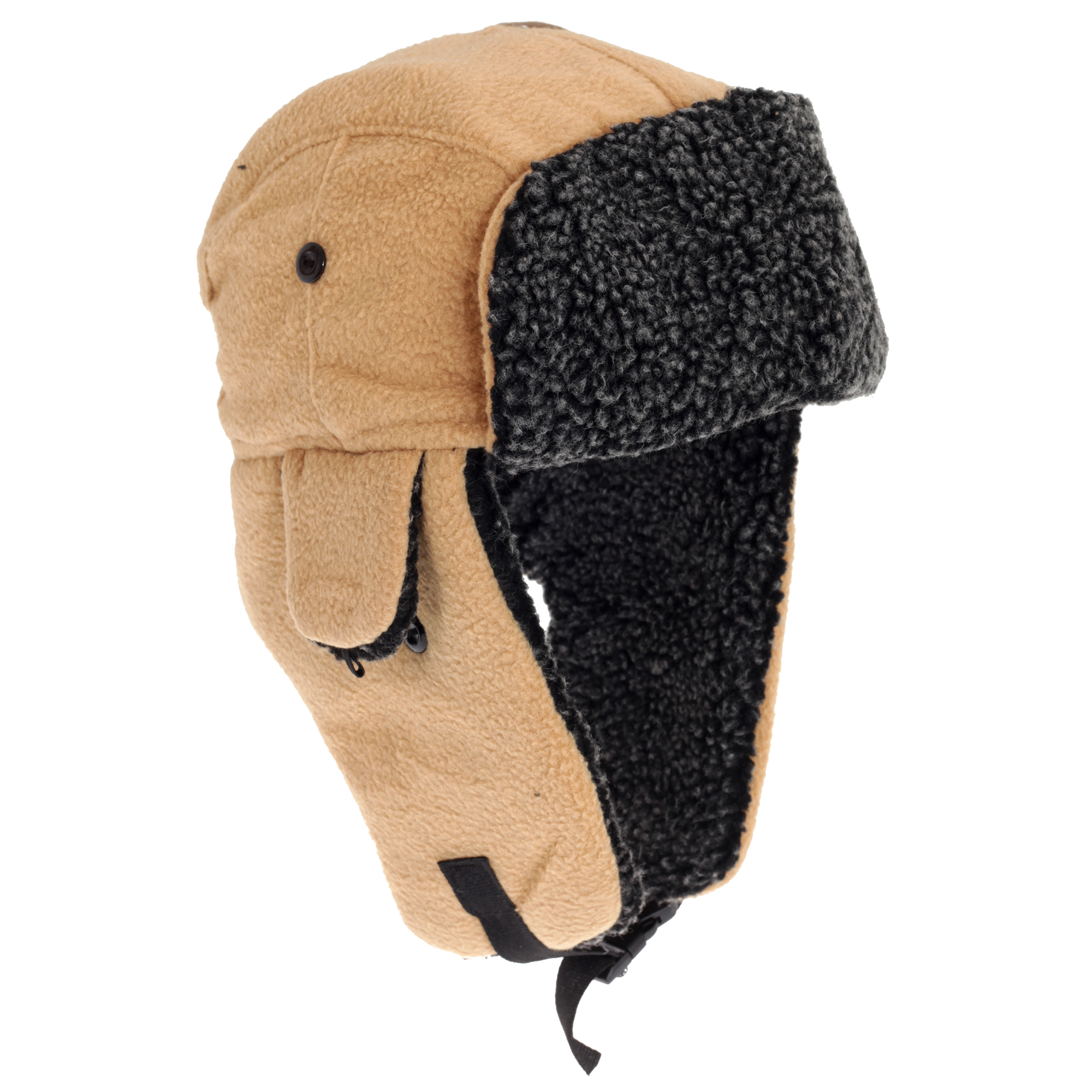 Unisex Mens/Womens Fleece Trapper Hat, Ski Hat eBay