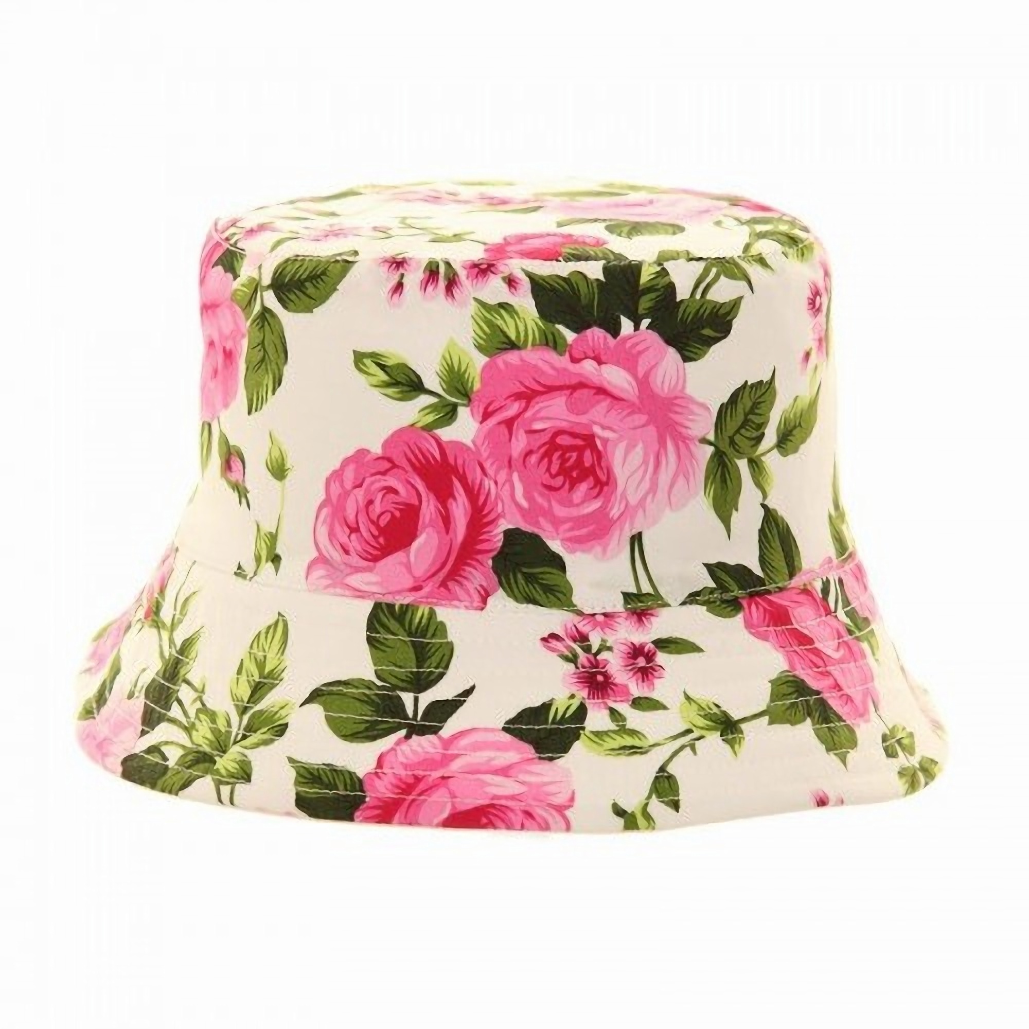 Womens/Ladies Reversible Floral Rose Print Bucket Hat
