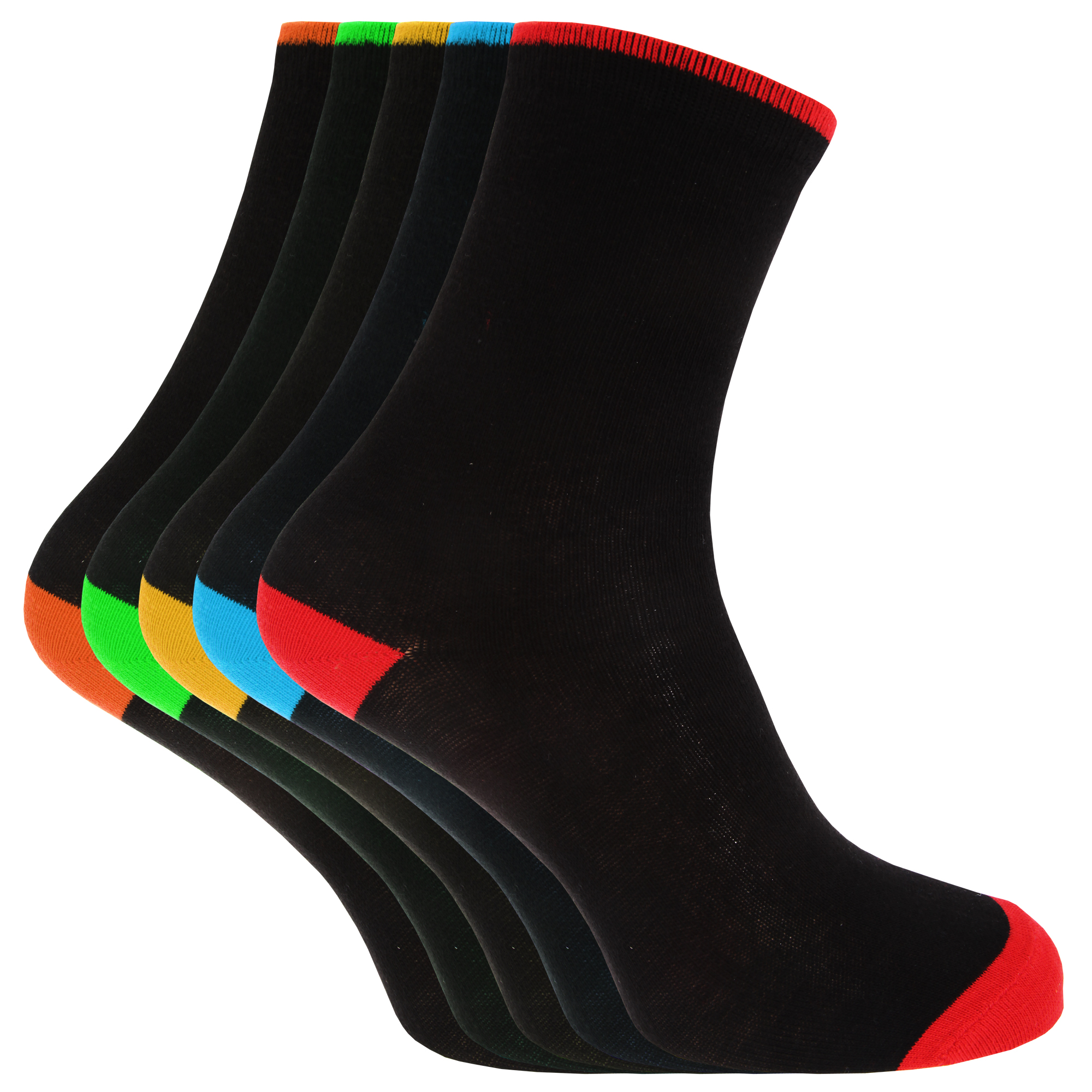 Mens Days Of The Week Casual Cotton Rich Crew Socks (Pack Of 5) eBay