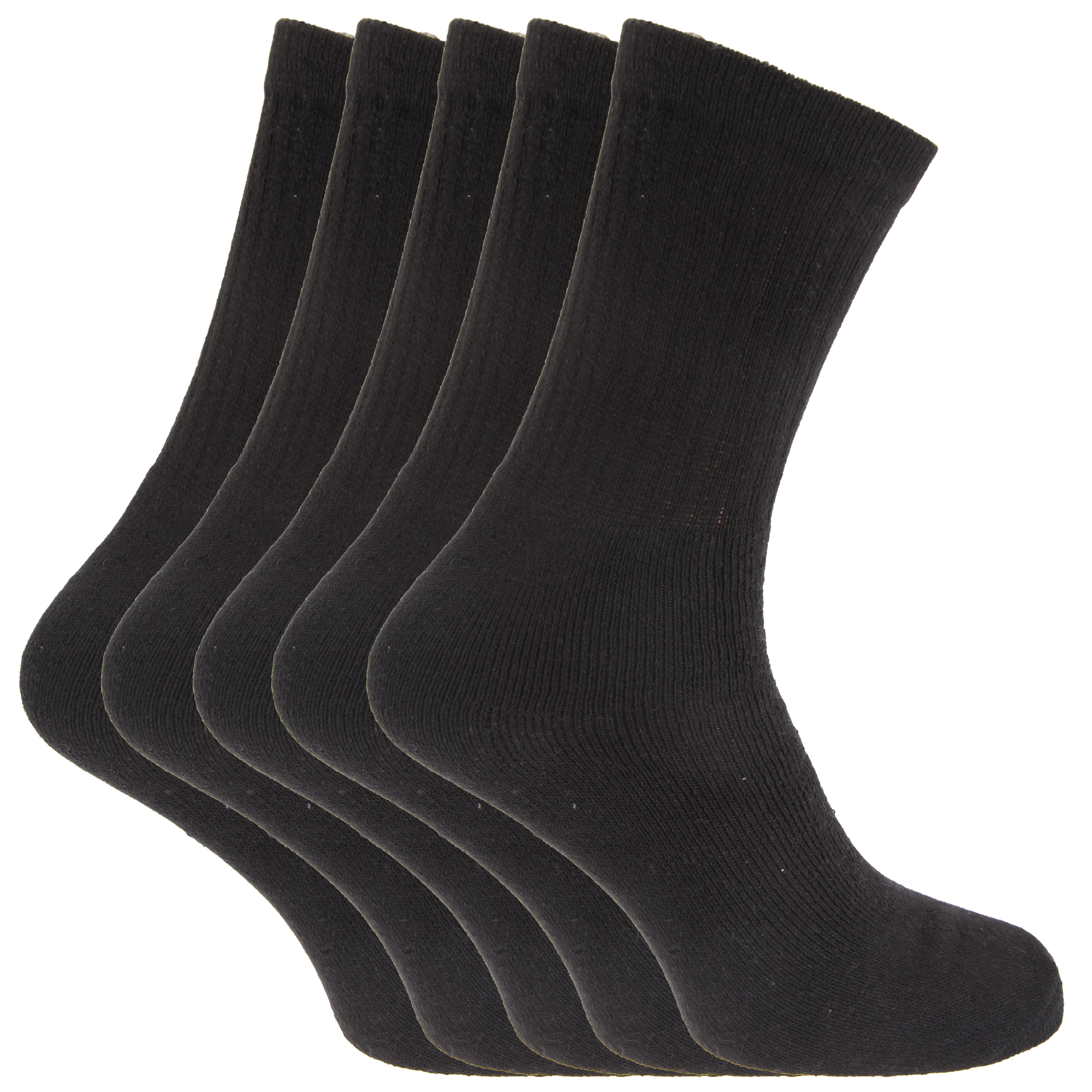 FLOSO Mens Plain Cotton Rich Sport Socks (Pack Of 5) eBay
