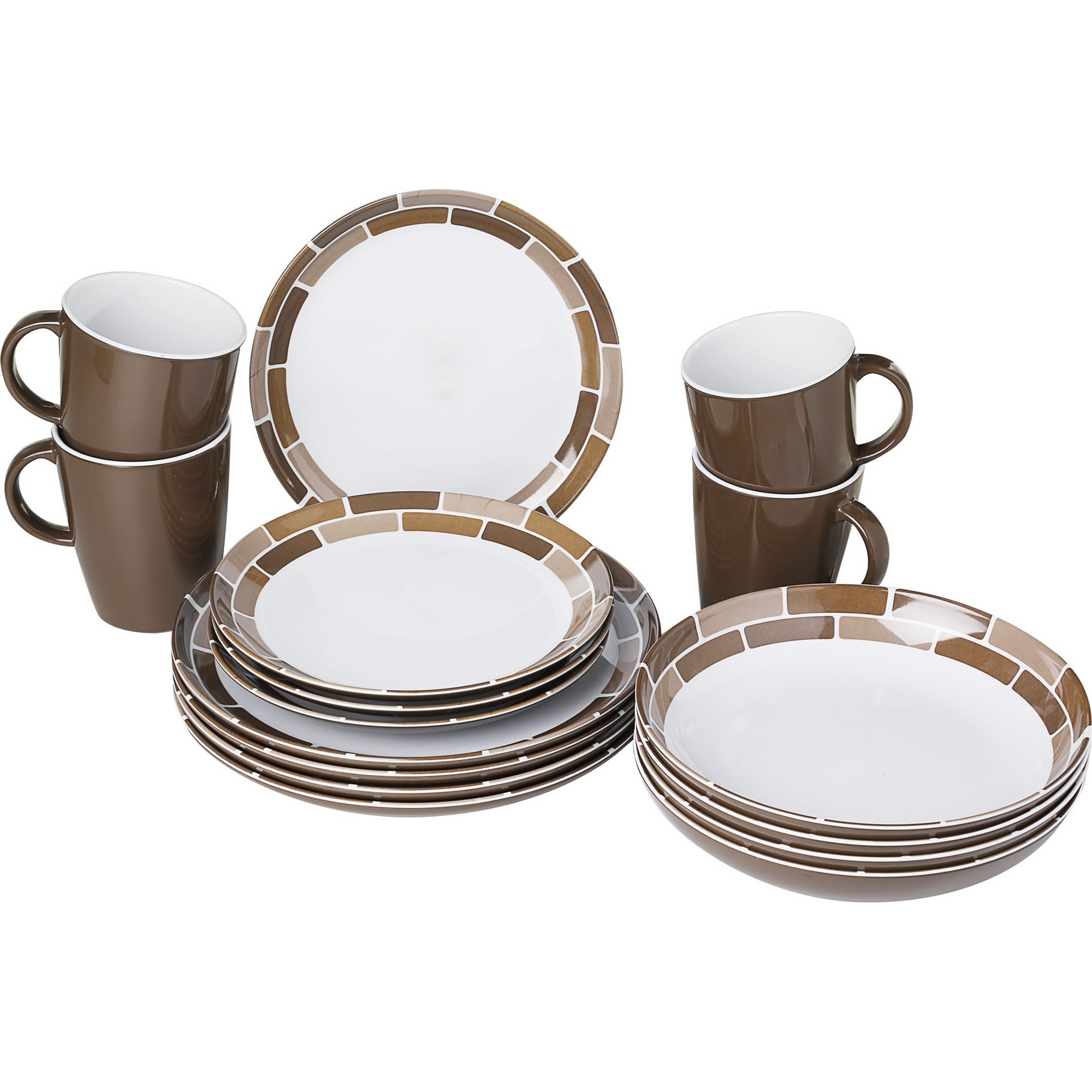 Brunner Lunch Box Melamine Dinnerware Set (16 Pieces) eBay