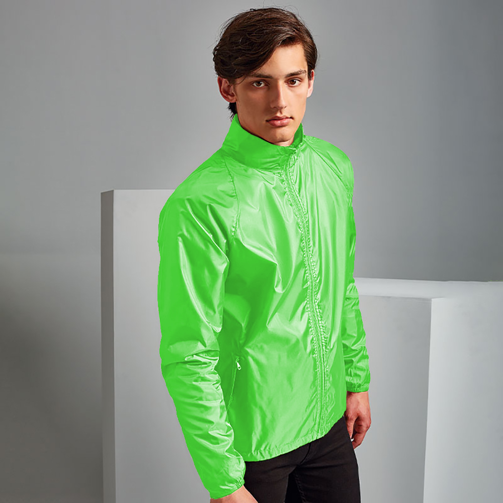 2786 Unisex Mens /Womens Lightweight Plain Wind & Shower Resistant Zip