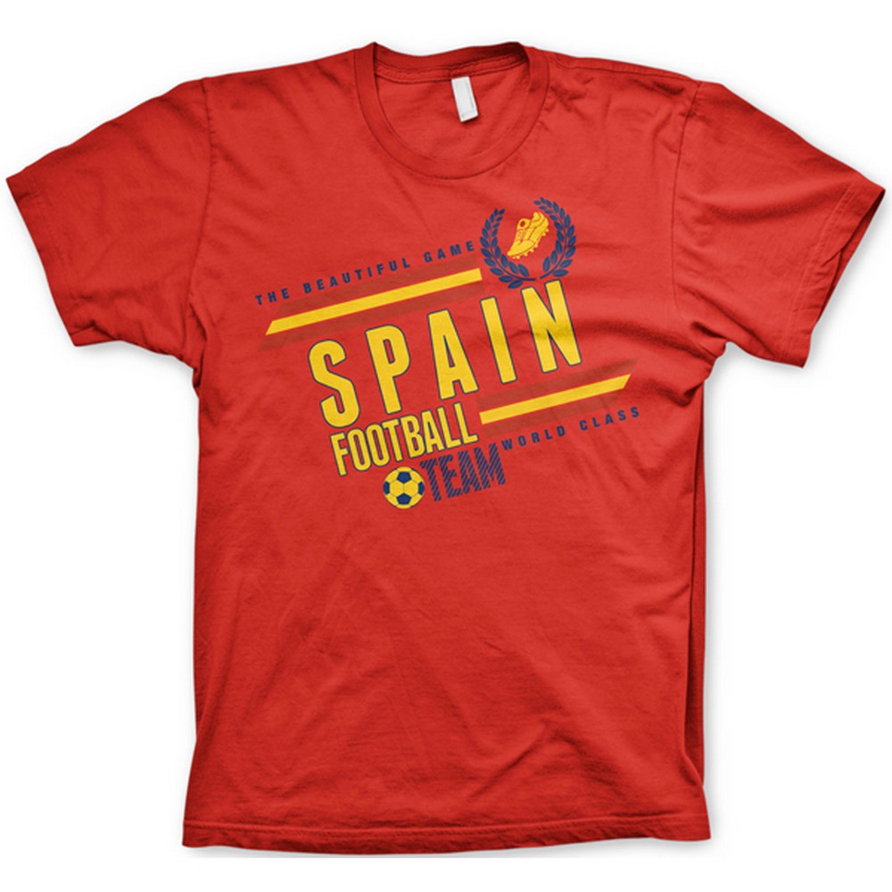 Mens Short Sleeve Spain Football Design Graphic Sports TShirt/Tee eBay