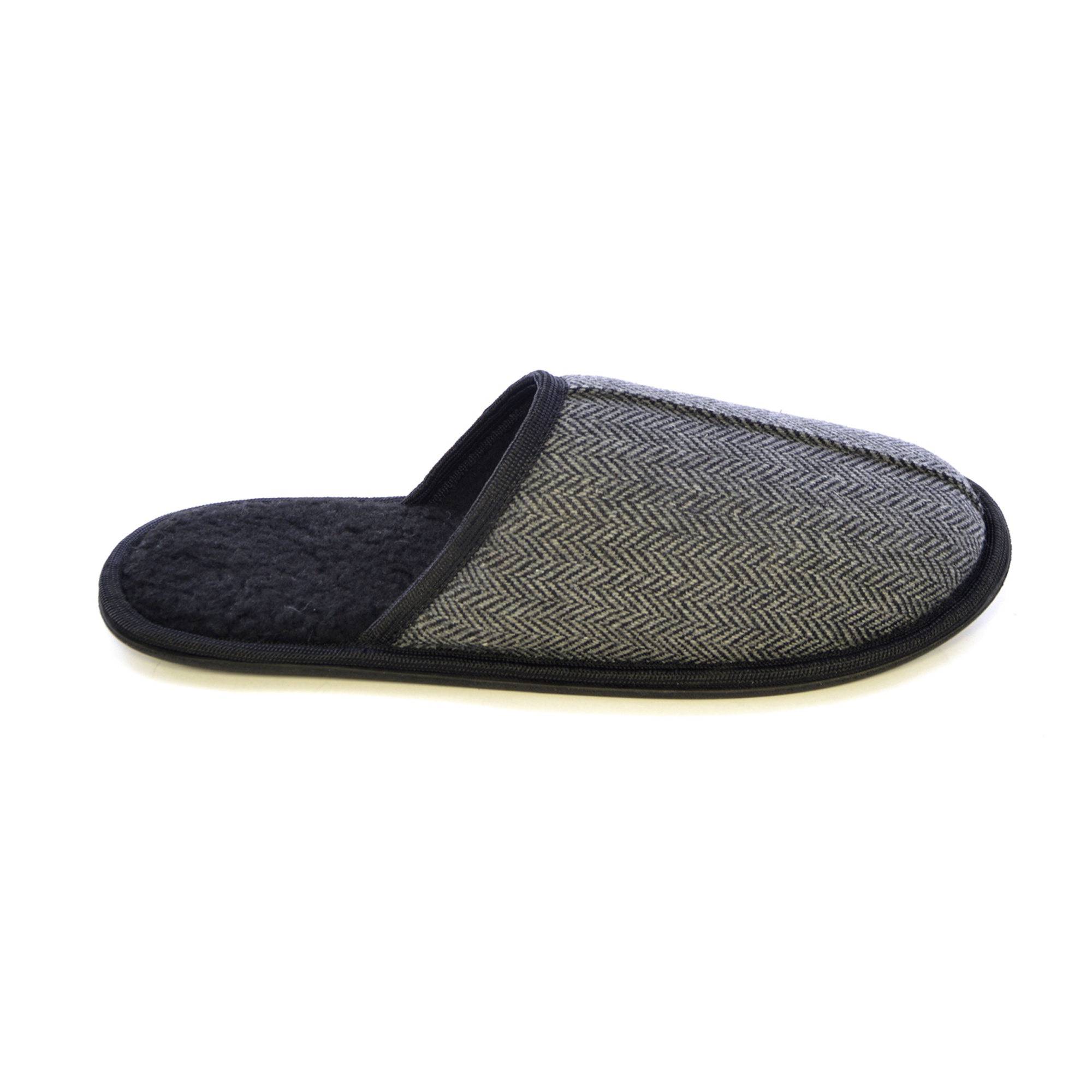 Pantofole Invernali Uomo In Ecopelle - Comode E Antiscivolo, Colore Testa Di Moro - Foto 2