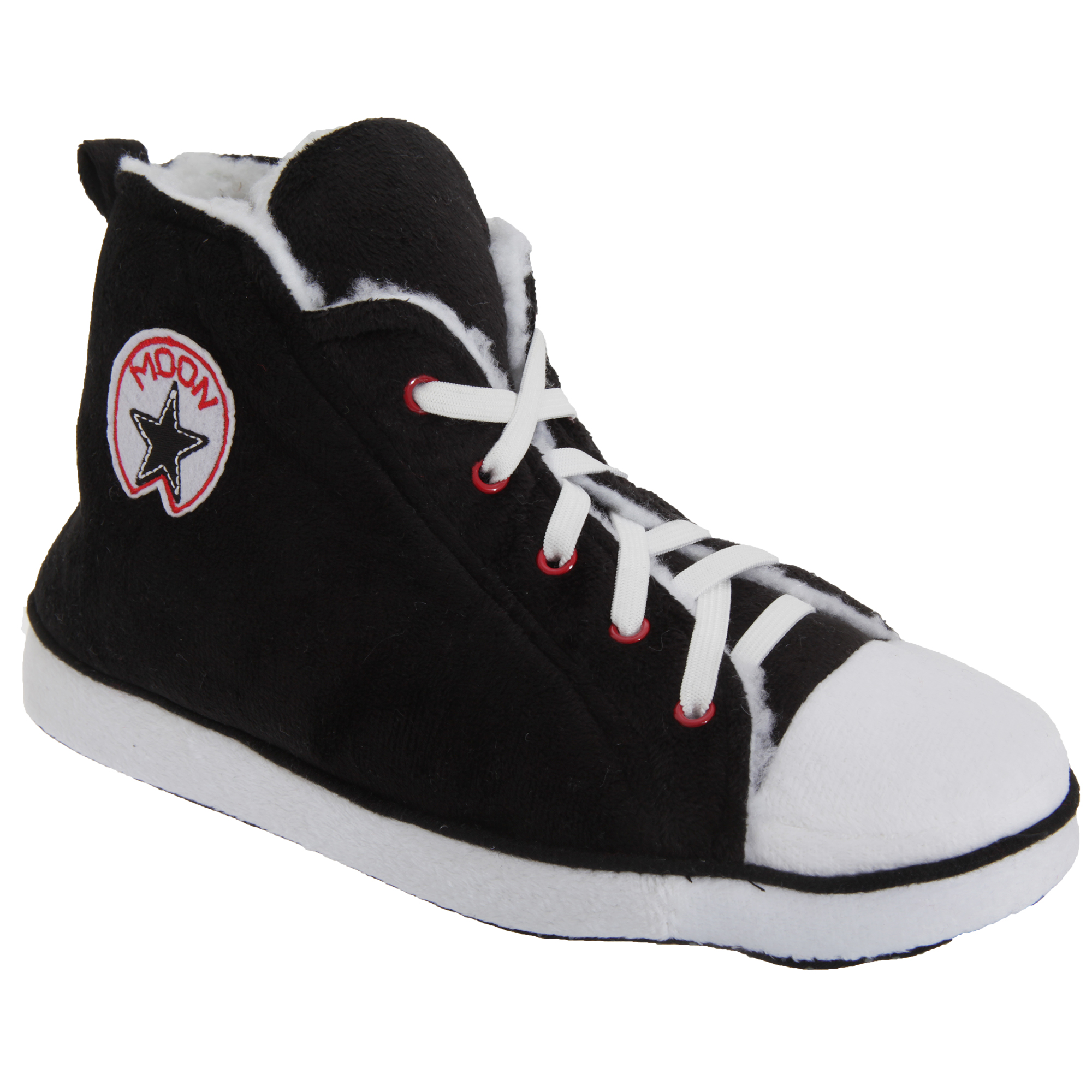 Mens Fleece High Top Trainer Style Boot Slippers eBay