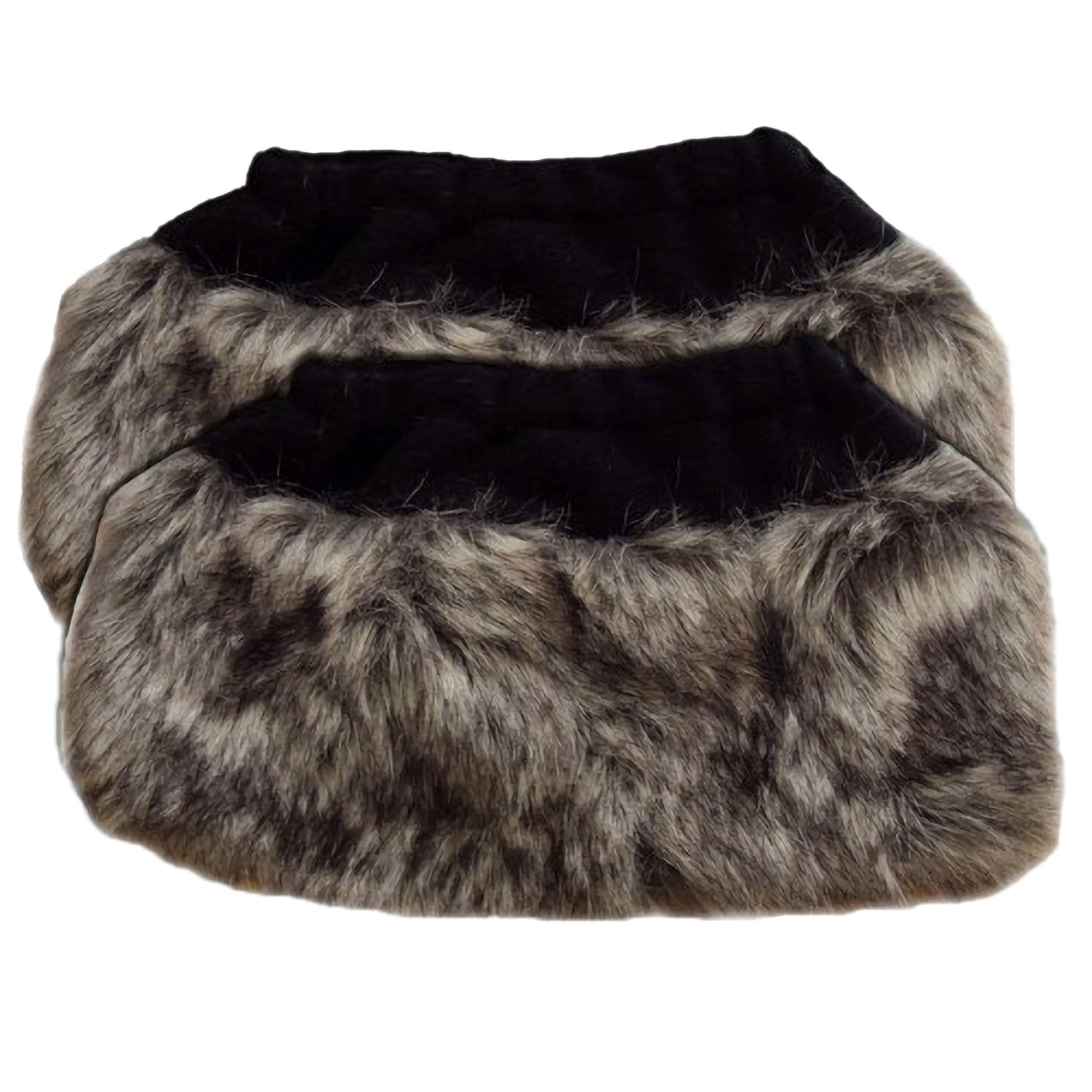 Womens/Ladies Faux Fur Animal Boot Toppers/Cuffs Leg Warmers /Socks (1